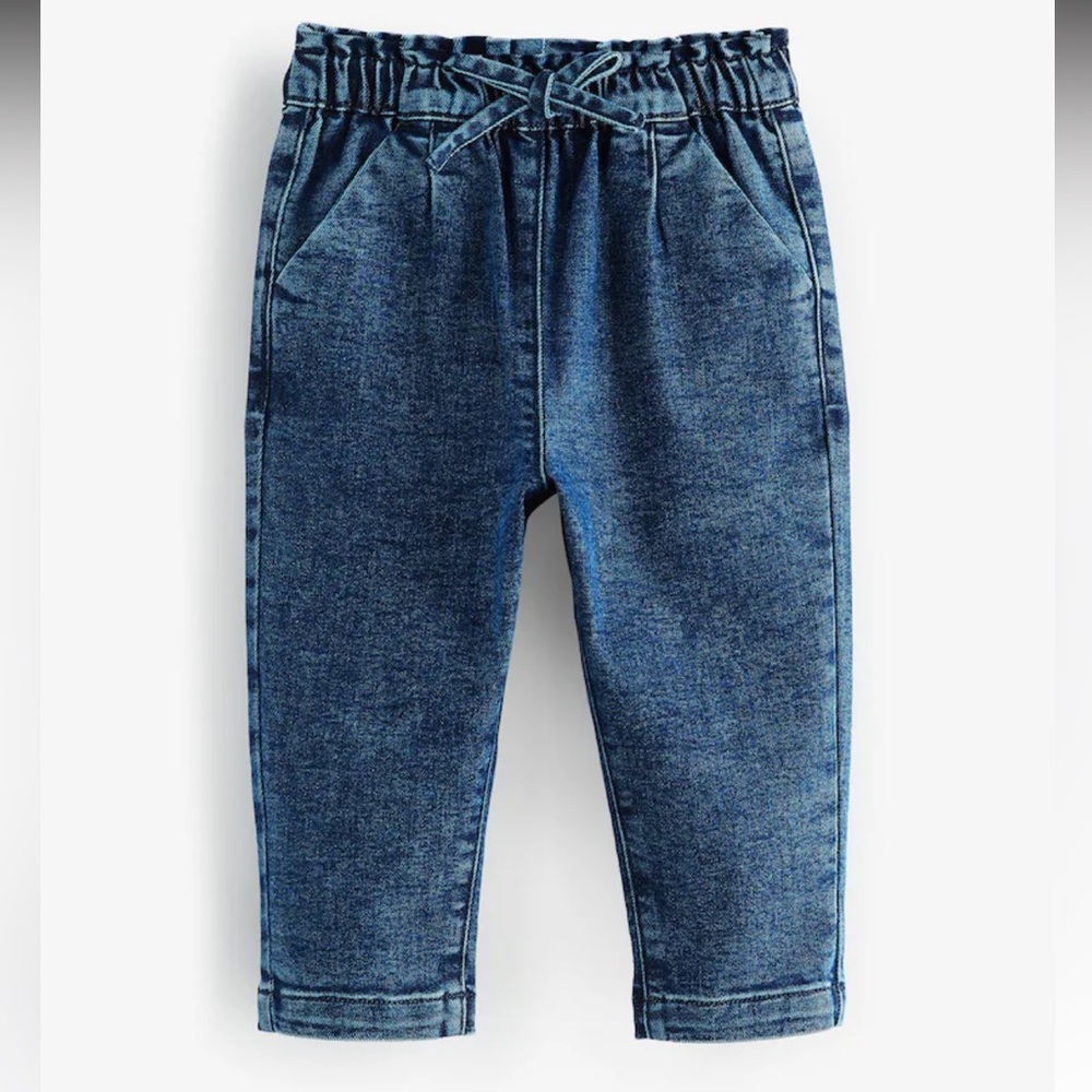 NEXT Girls Denim Tie Waist 5-6 Years Jeans